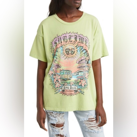 Daydreamer Sublime LBC Day Trip Merch Tee Lily Green - Picture 3 of 10